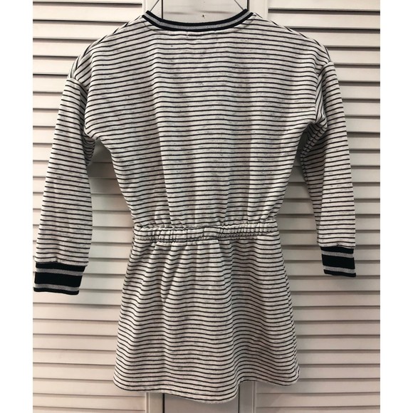 Rockets of awesome size 5 Grey & black French Terry dress - Picture 4 of 5